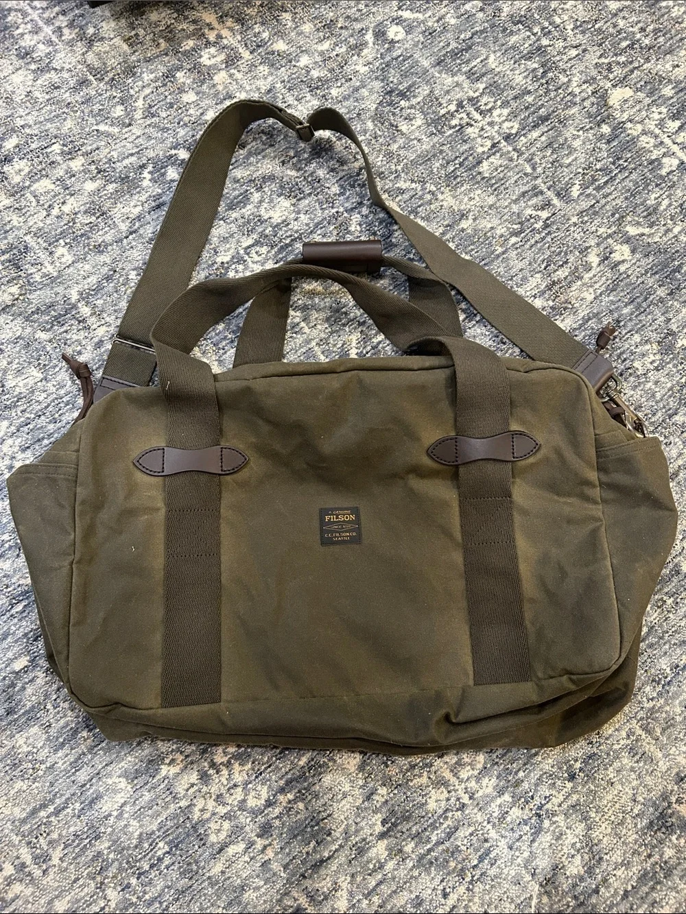 Filson Olive Green Canvas Duffel